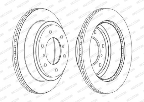 Тормозной диск FERODO DDF1385C