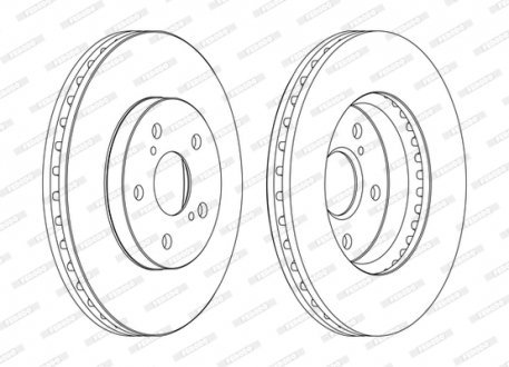 Гальмівний диск FERODO DDF1446C