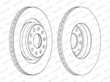 Тормозной диск FERODO DDF1503C