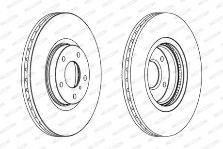 Тормозной диск FERODO DDF1505C-1