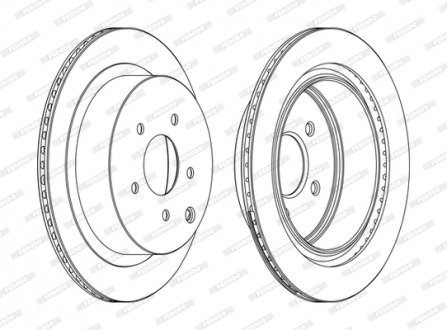 Тормозной диск FERODO DDF1506C (фото 1)