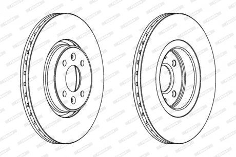 Тормозной диск FERODO DDF1513C