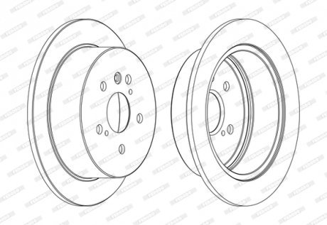 Тормозной диск FERODO DDF1545C