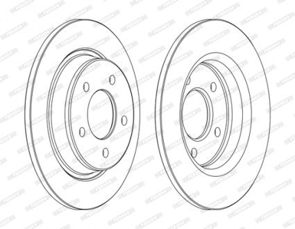 Тормозной диск FERODO DDF1546C