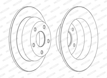 Гальмівний диск FERODO DDF1553C