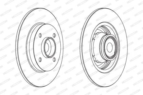 Тормозной диск FERODO DDF1560-1 (фото 1)