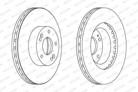 Тормозной диск FERODO DDF1630C