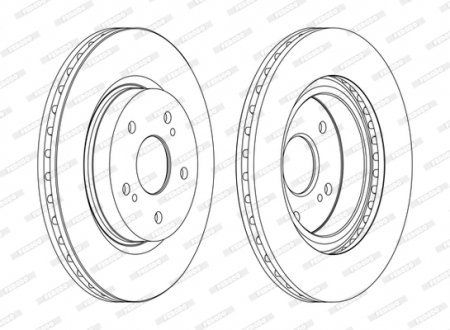 Тормозной диск FERODO DDF1635C