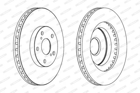 Гальмівний диск FERODO DDF1646C