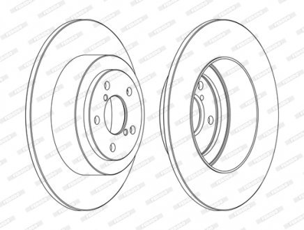 Гальмівний диск FERODO DDF1647C