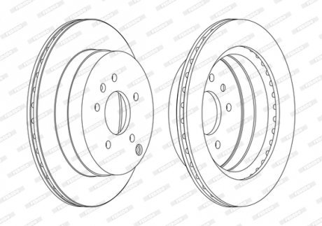 Тормозной диск FERODO DDF1660C