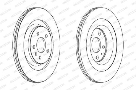 Тормозной диск FERODO DDF1667C