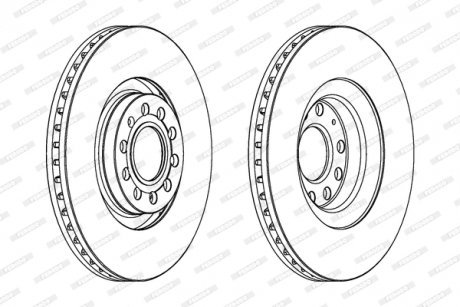 Гальмівний диск FERODO DDF1705C-1