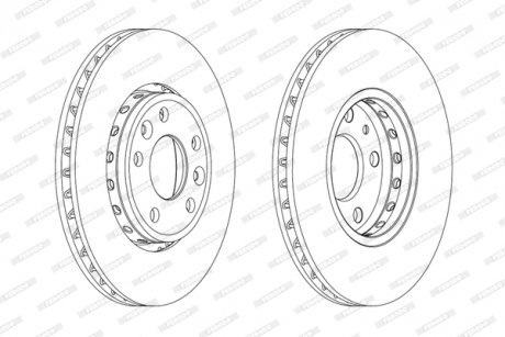 Гальмівний диск FERODO DDF1726C