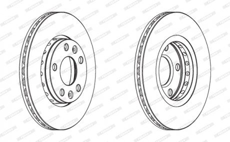 Гальмівний диск FERODO DDF1728C