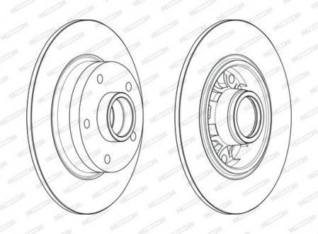 Гальмівний диск FERODO DDF1730-1 (фото 1)