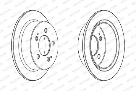 Тормозной диск FERODO DDF1753C