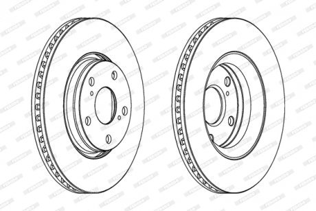 Гальмівний диск FERODO DDF1756C