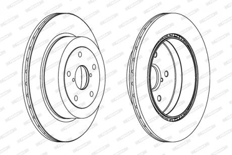 Гальмівний диск FERODO DDF175