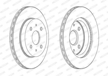 Тормозной диск FERODO DDF1774C