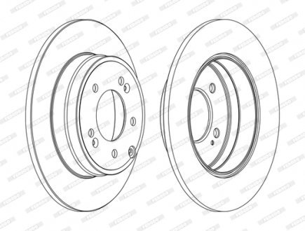 Гальмівний диск FERODO DDF1787C
