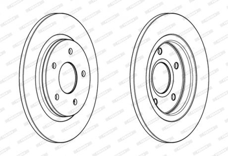Гальмівний диск FERODO DDF1808C