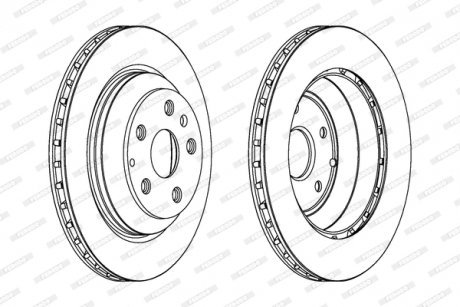 Диск гальмівний FERODO DDF1855C-1