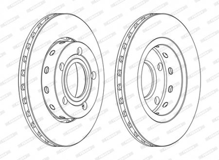 Гальмівний диск FERODO DDF1887C