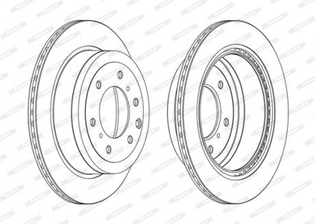 Тормозной диск FERODO DDF1965C