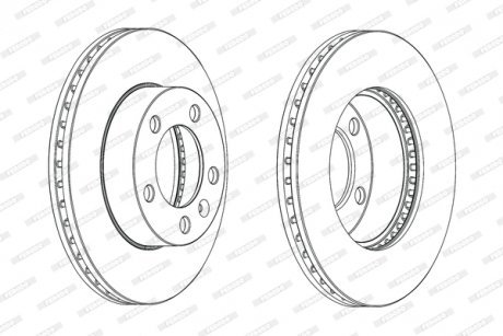 Диск гальмівний FERODO DDF1974C-1