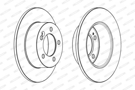 Гальмівний диск FERODO DDF1976C