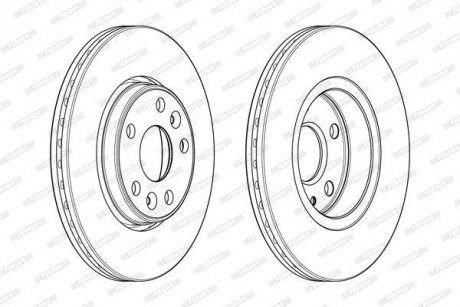 Гальмівний диск FERODO DDF1978C