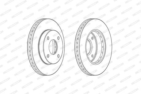 Гальмівний диск FERODO DDF2134C