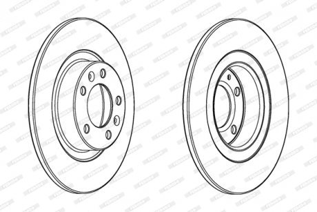 Гальмівний диск FERODO DDF2297C