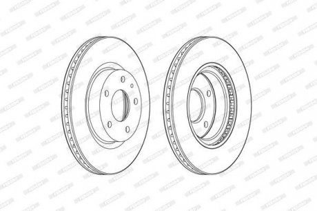 Гальмівний диск FERODO DDF2465C