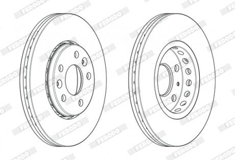 Гальмівний диск FERODO DDF2507C