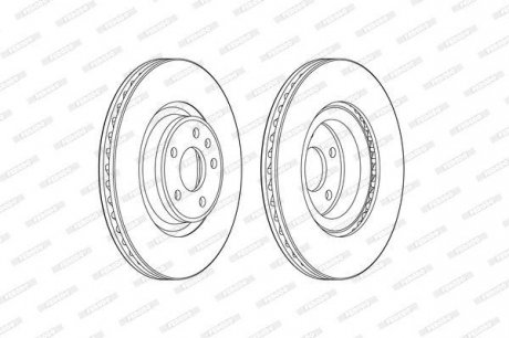 Гальмівний диск FERODO DDF2597C-1