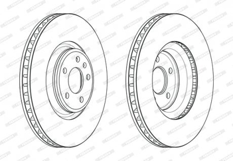 Гальмівний диск FERODO DDF2598C-1