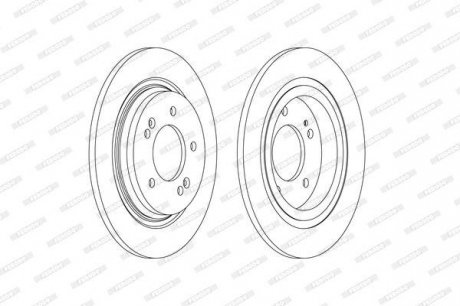 Диск гальмівний FERODO DDF2604C