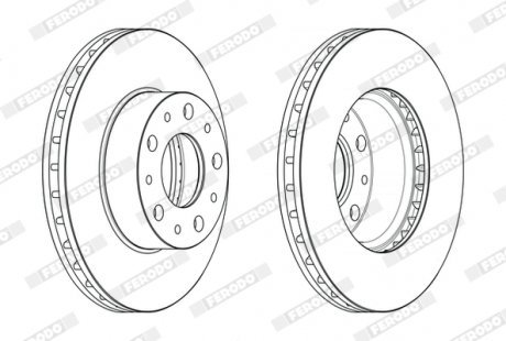 Гальмівний диск FERODO DDF2659