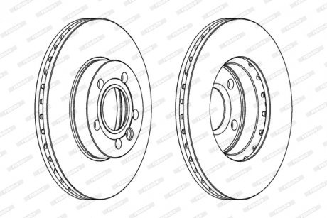 Гальмівний диск FERODO DDF846C