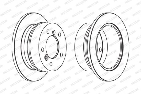 Гальмівний диск FERODO FCR230A (фото 1)