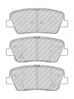 Комплект гальмівних колодок з 4 шт. дисків FERODO FDB4391