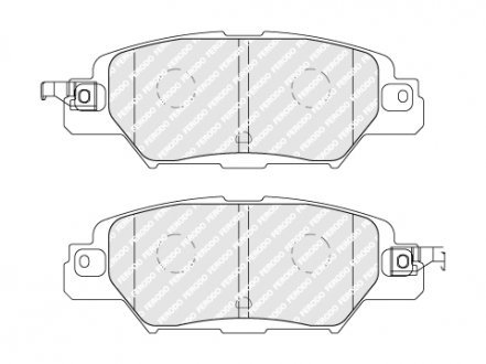Колодки тормозные дисковые FERODO FDB5116