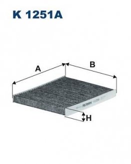 Фильтр салона FILTRON K 1251A