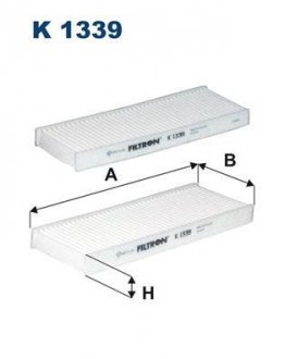 Фильтр салона FILTRON K 1339-2X