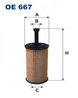 Фільтр масляний FILTRON OE 667