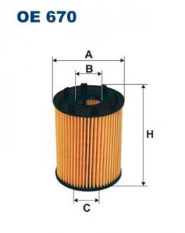 Фільтр масляний FILTRON OE 670