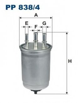 Фільтр палива FILTRON PP 838/4