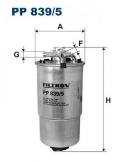 Фильтр топлива FILTRON PP 839/5